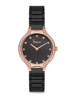 MONTRE FREELOOK METAL NOIRE