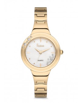 MONTRE FREELOOK METAL DOREE