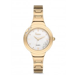 MONTRE FREELOOK METAL DOREE