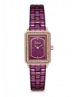 MONTRE FREELOOK FEMME SILVER CARREE