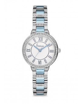 MONTRE FREELOOK METAL BLEUE