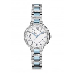MONTRE FREELOOK METAL BLEUE