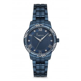 MONTRE FREELOOK METAL BLEUE