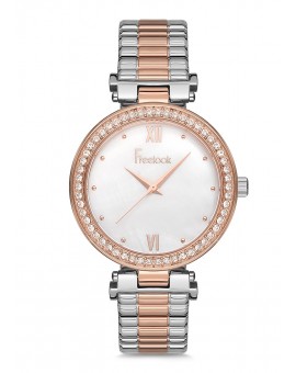 MONTRE FREELOOK METAL BICOLORE ROSEE