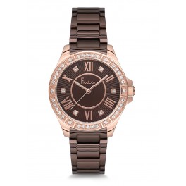 MONTRE FREELOOK FEMME TABAC