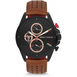 SERGIO TACCHINI HOMME CUIR MARRON