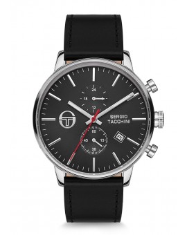 SERGIO TACCHINI CUIR NOIR FOND NOIR